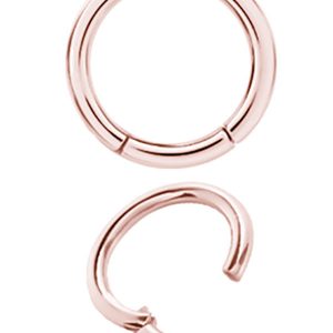 Stainless steel clicker rose gold 0,8 mm