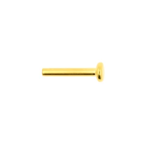 Threadless Labret – Push in system – 1mm – Gold Color