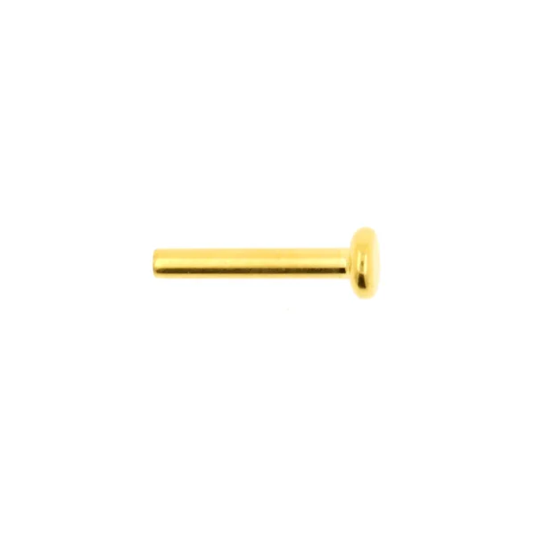 Threadless Labret - Push in system - 1,2mm - Gold Color