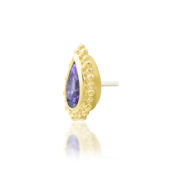 Junipurr Avani Amethyst 14k threadless end - Afbeelding 3