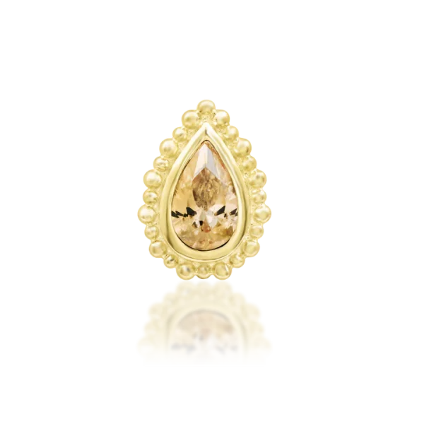 Junipurr Avani Champagne 14k threadless end