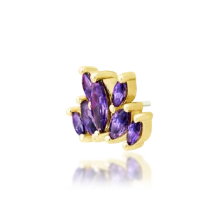 Junipurr Kehlani Amethyst 14k Threadless End
