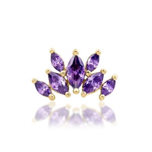 Junipurr Kehlani Amethyst 14k Threadless End