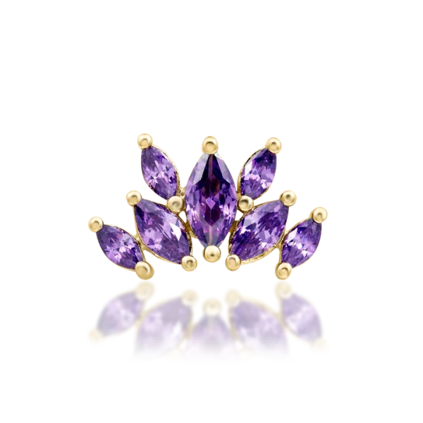 Junipurr Kehlani Amethyst 14k Threadless End