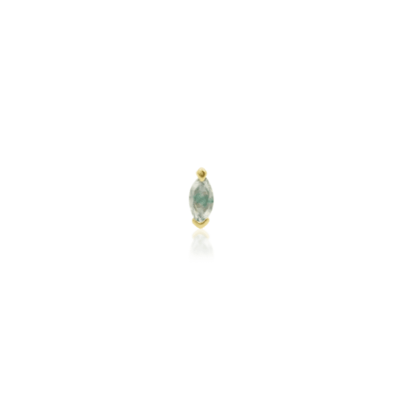 Junipurr Marquise Moss II 14k Threadless End