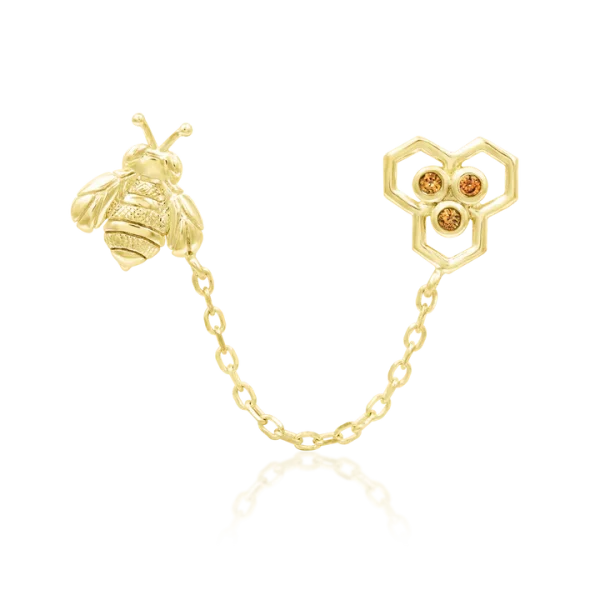 Junipurr Oh Honey 14K Threadless End