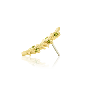 Junipurr Olive Branch 14k Threadless End
