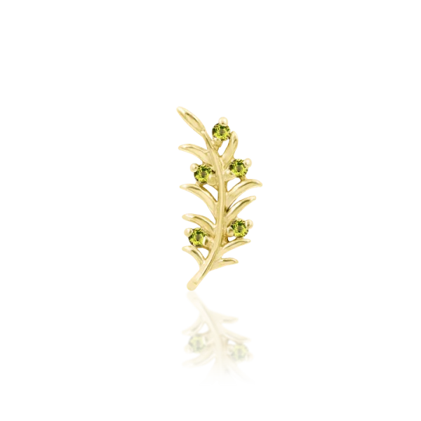Junipurr Olive Branch 14k Threadless End