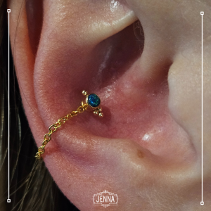 Titanium conch chain & opal upgrade