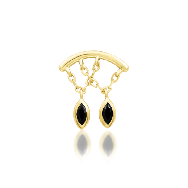 Junipurr Delphine 14K threadless end