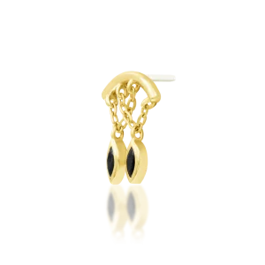 Junipurr Delphine 14K threadless end