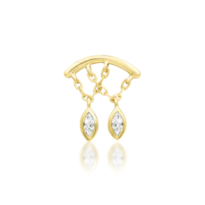 Junipurr Delphine 14K threadless end