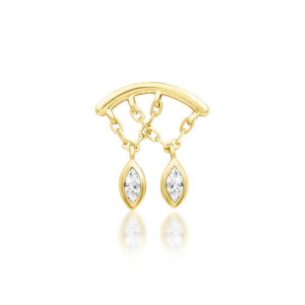 Junipurr Delphine 14K threadless end