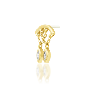 Junipurr Delphine 14K threadless end