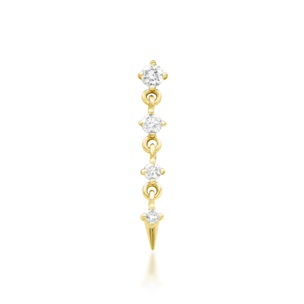 Junipurr Geraldine 14K threadless end