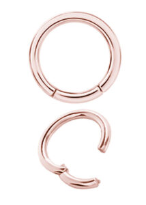 Stainless steel clicker rose gold 1,2 mm
