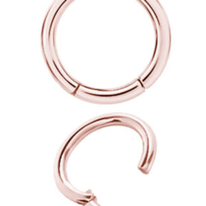 Stainless steel clicker rose gold 1 mm