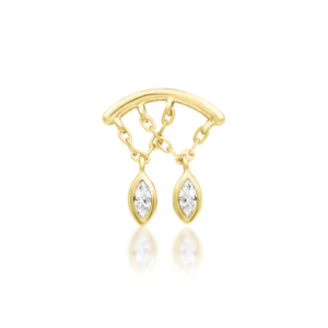 Junipurr Delphine 14K threadless end