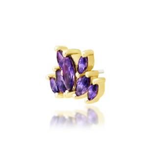 Junipurr Kehlani Amethyst 14k Threadless End