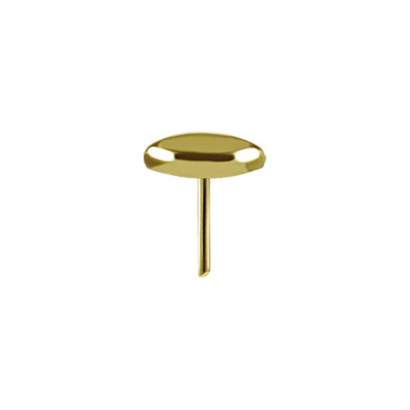 Titanium Threadless Ellipse Attachment - Gold - Afbeelding 2