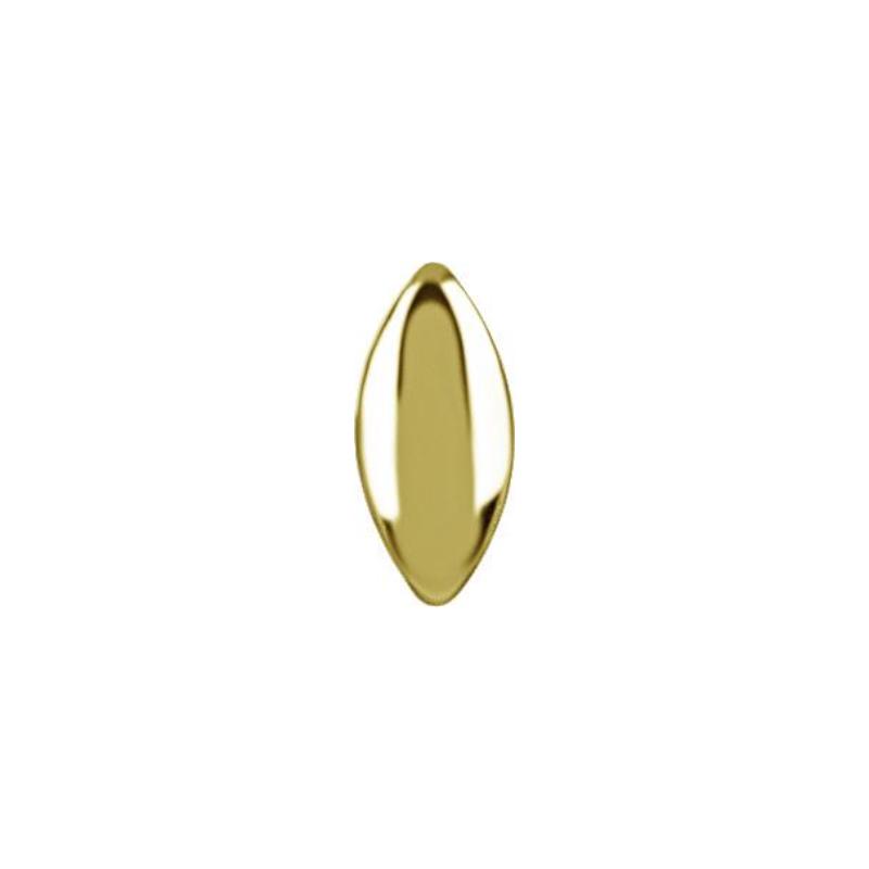 Titanium Threadless Ellipse Attachment - Gold
