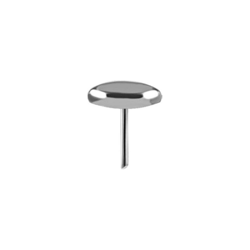 Titanium Threadless Ellipse Attachment - Silver - Afbeelding 2