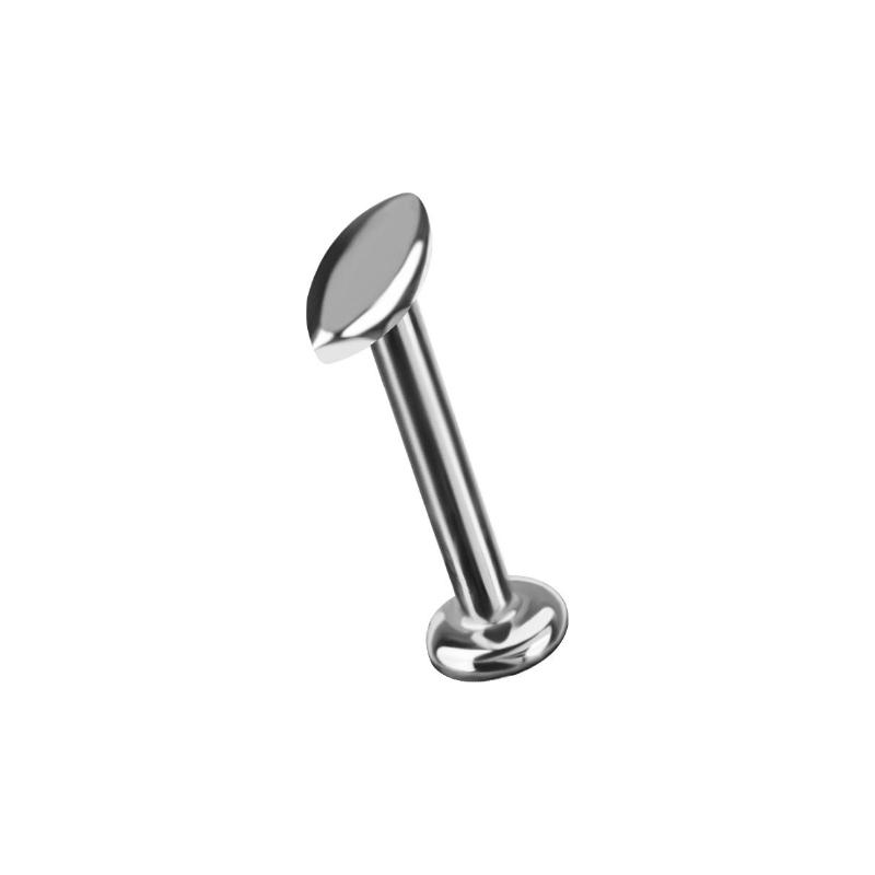 Titanium Threadless Ellipse Attachment - Silver - Afbeelding 3