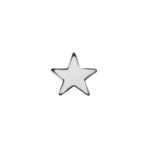 Titanium Threadless Plain Star Attachment – Silver