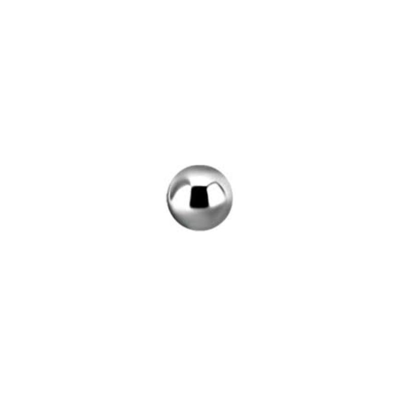 Titanium Threadless Ball Attachment - Silver