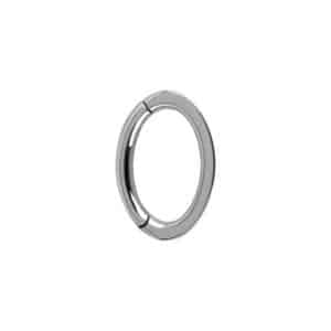 Nickle Free Oval Belly Clicker Square Profile - Silver