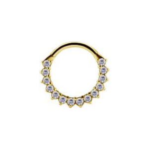 Titanium Clicker With Zirconia - Gold