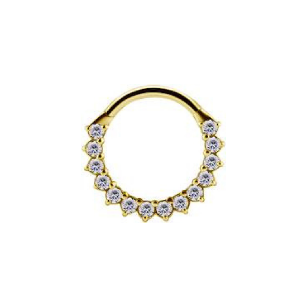 Titanium Clicker With Zirconia - Gold