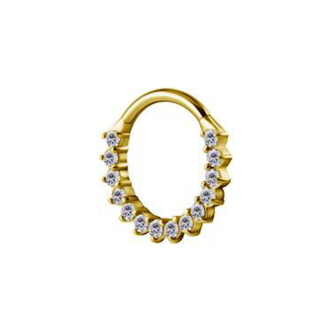 Titanium Clicker With Zirconia - Gold - Afbeelding 2